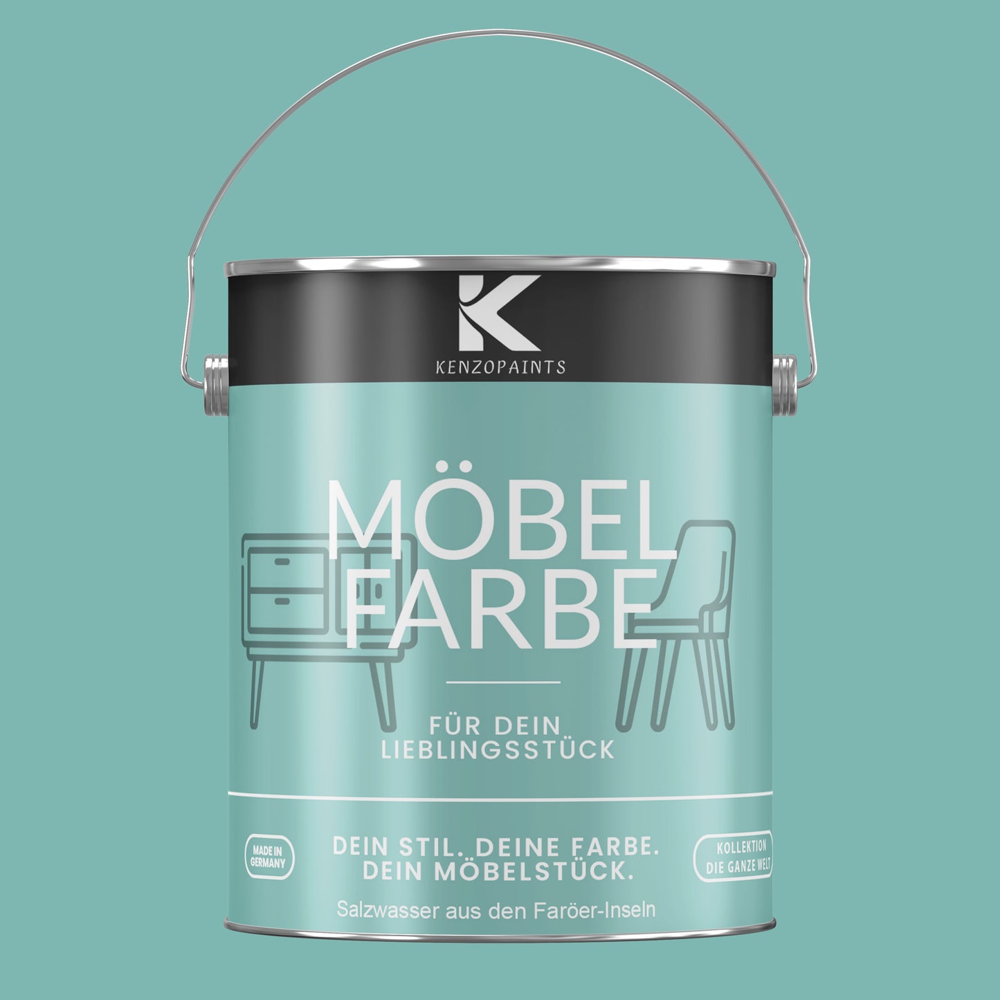 Kenzopaints Möbelfarbe - Salzwasser aus den Faröer-Inseln
