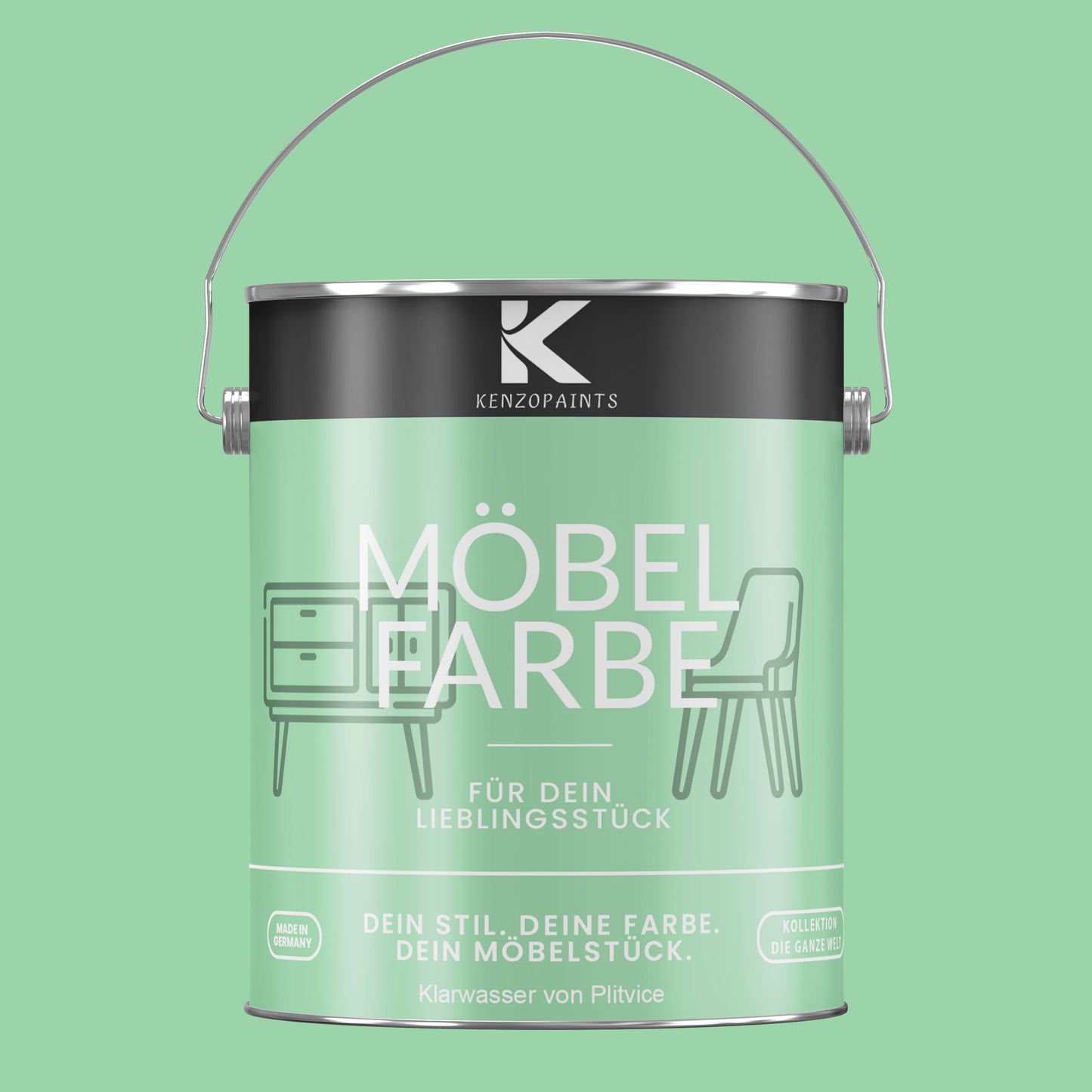 Kenzopaints Möbelfarbe - Klarwasser aus Plitvice