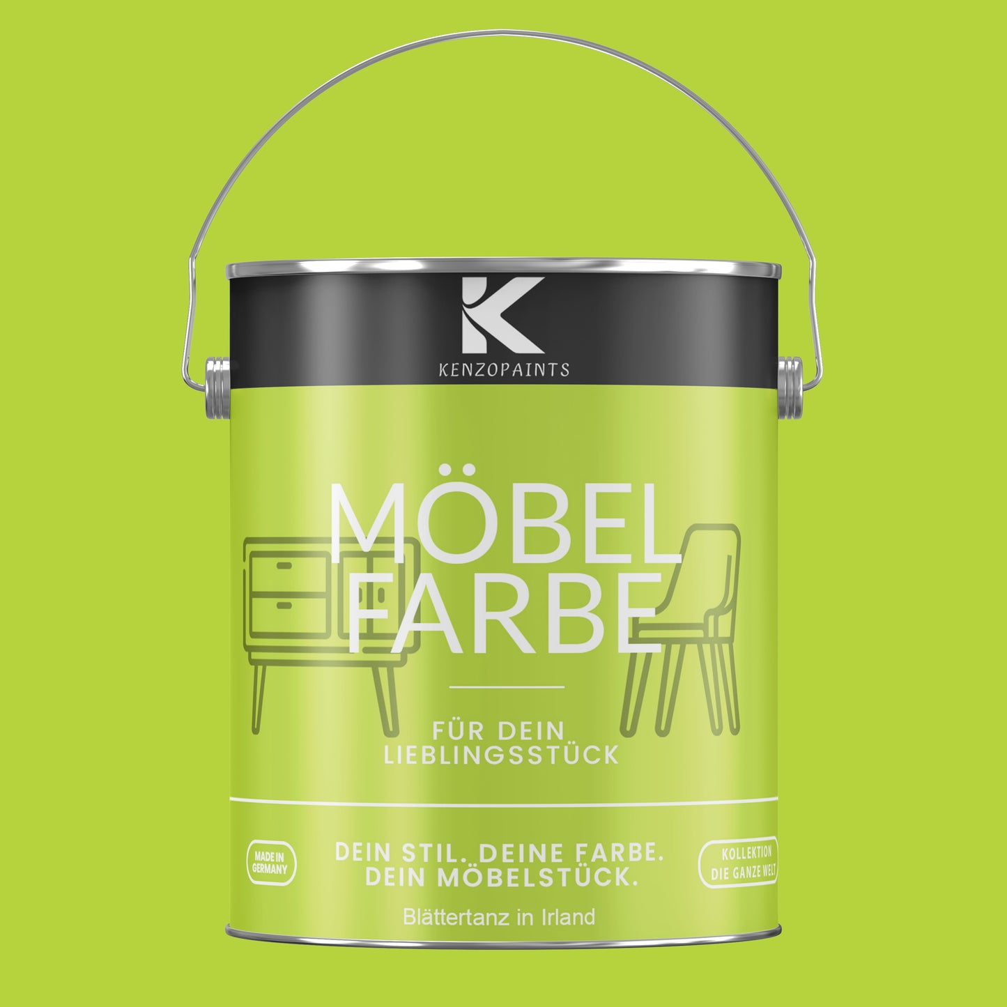 Kenzopaints Möbelfarbe - Blättertanz von Irland
