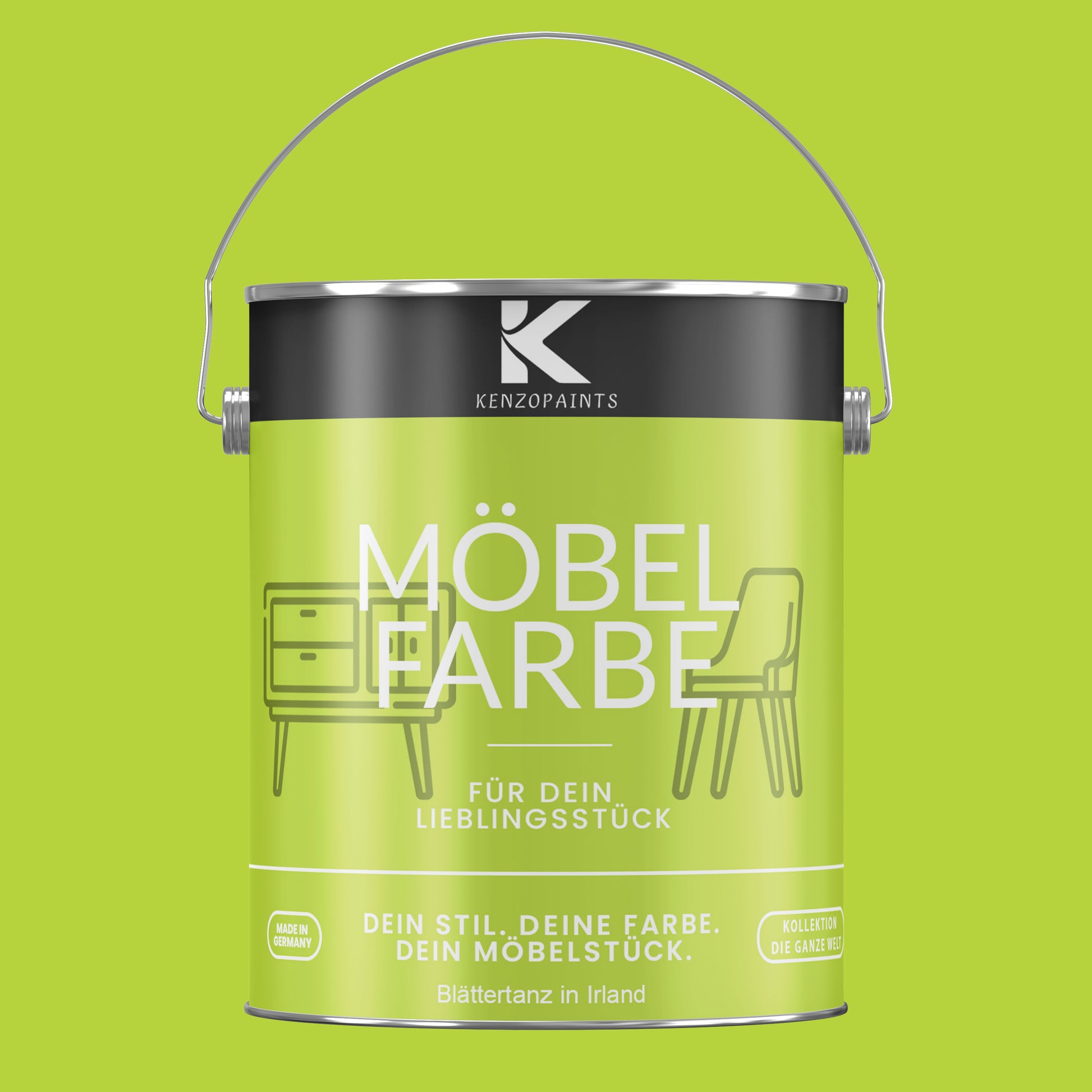 Kenzopaints Möbelfarbe - Blättertanz von Irland