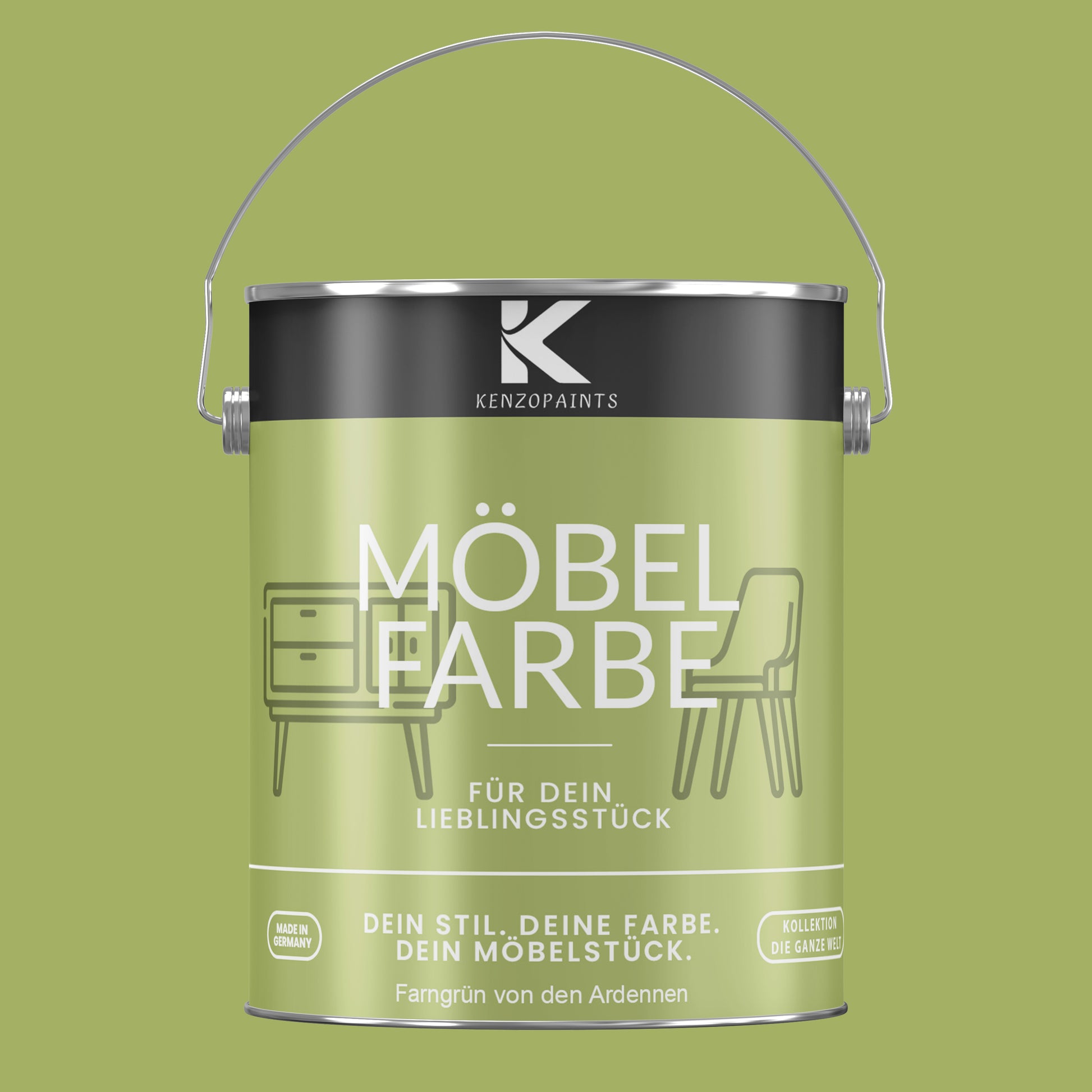 Kenzopaints Möbelfarbe - Farngrün von den Adrennen