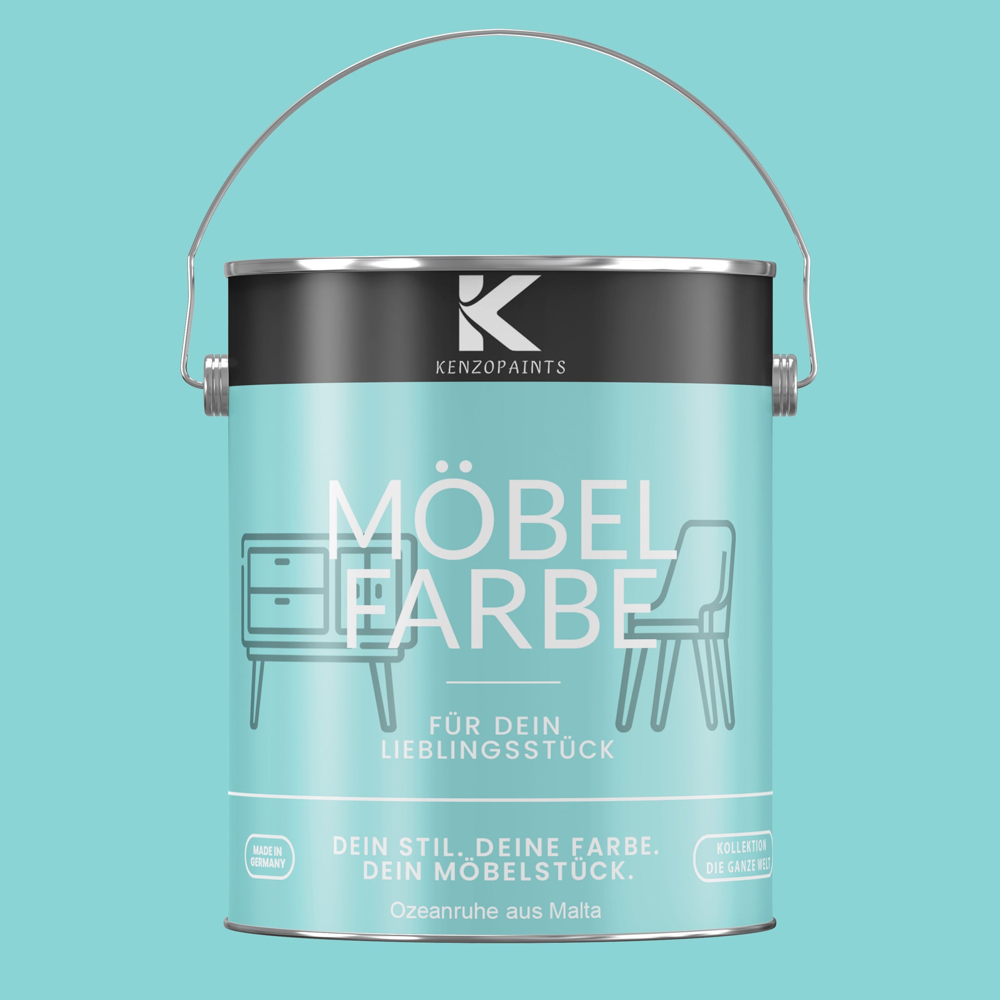 Kenzopaints Möbelfarbe - Ozeanruhe aus Malta