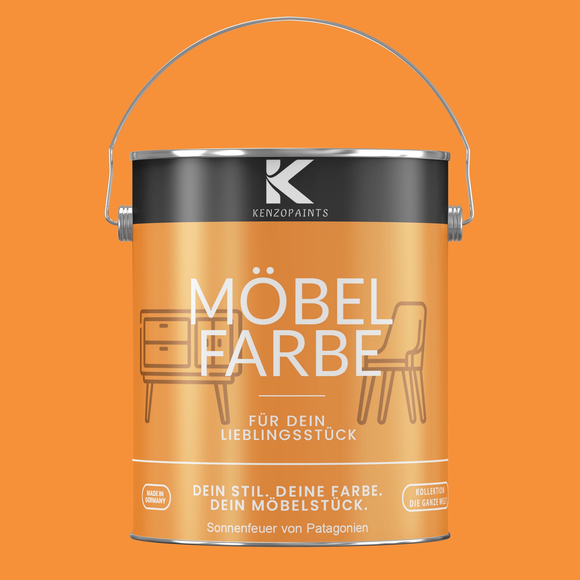Kenzopaints Möbelfarbe - Sonnenfeuer von Patagonien