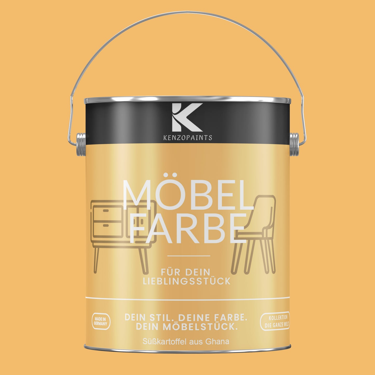 Kenzopaints Möbelfarbe - Süßkartoffel aus Ghana