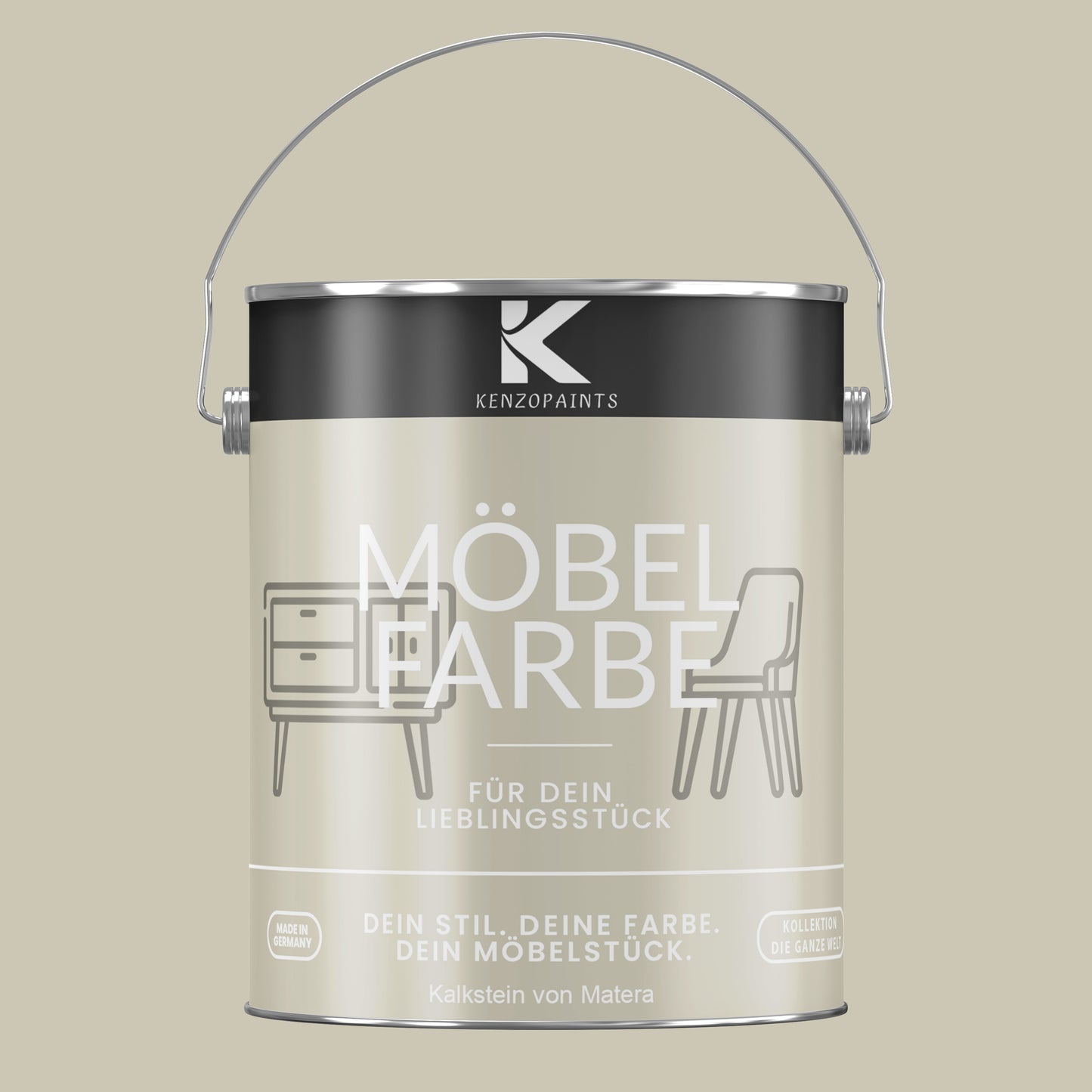 Kenzopaints Möbelfarbe - Kalkstein von Matera