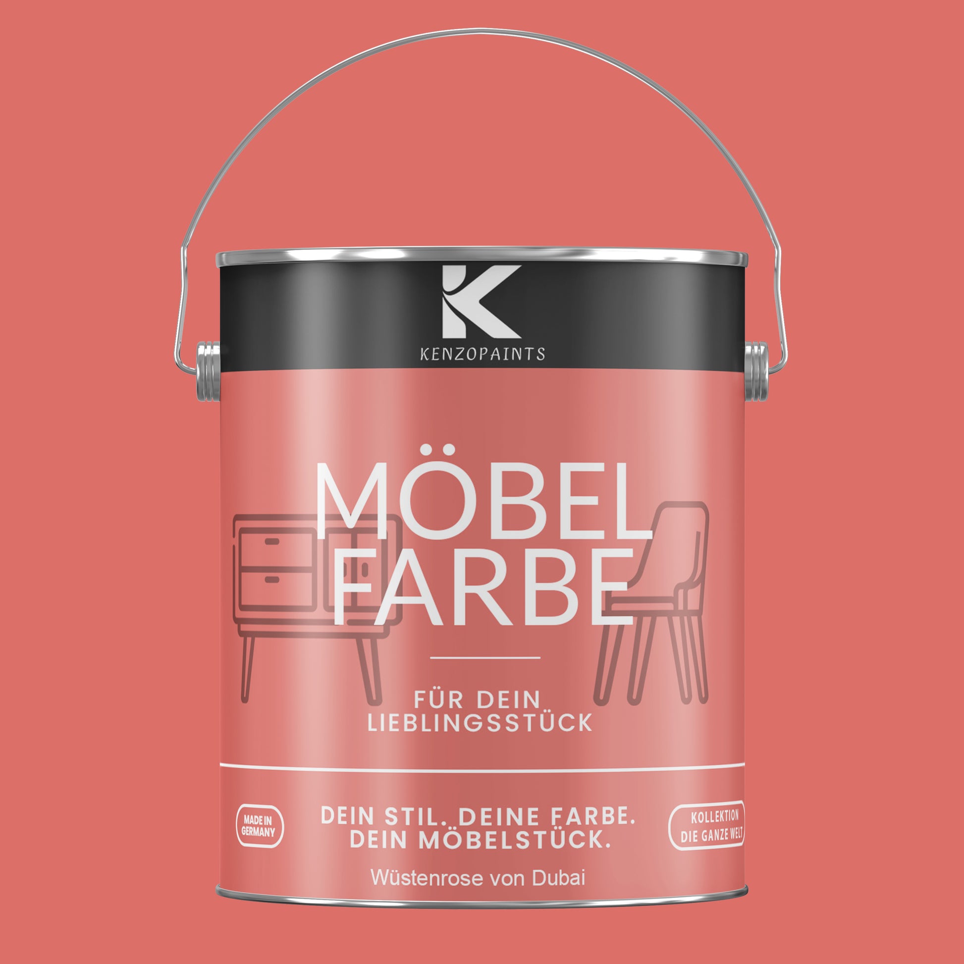 Kenzopaints Möbelfarbe - Wüstenrose von Dubai