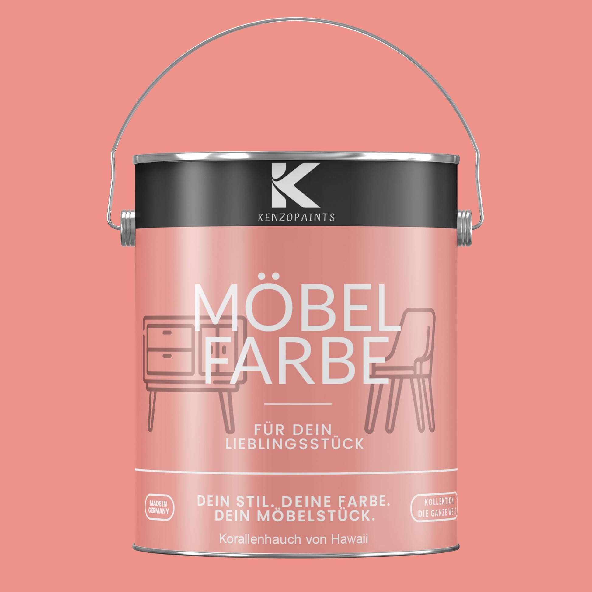 Kenzopaints Möbelfarbe - Korallenhauch von Hawaii
