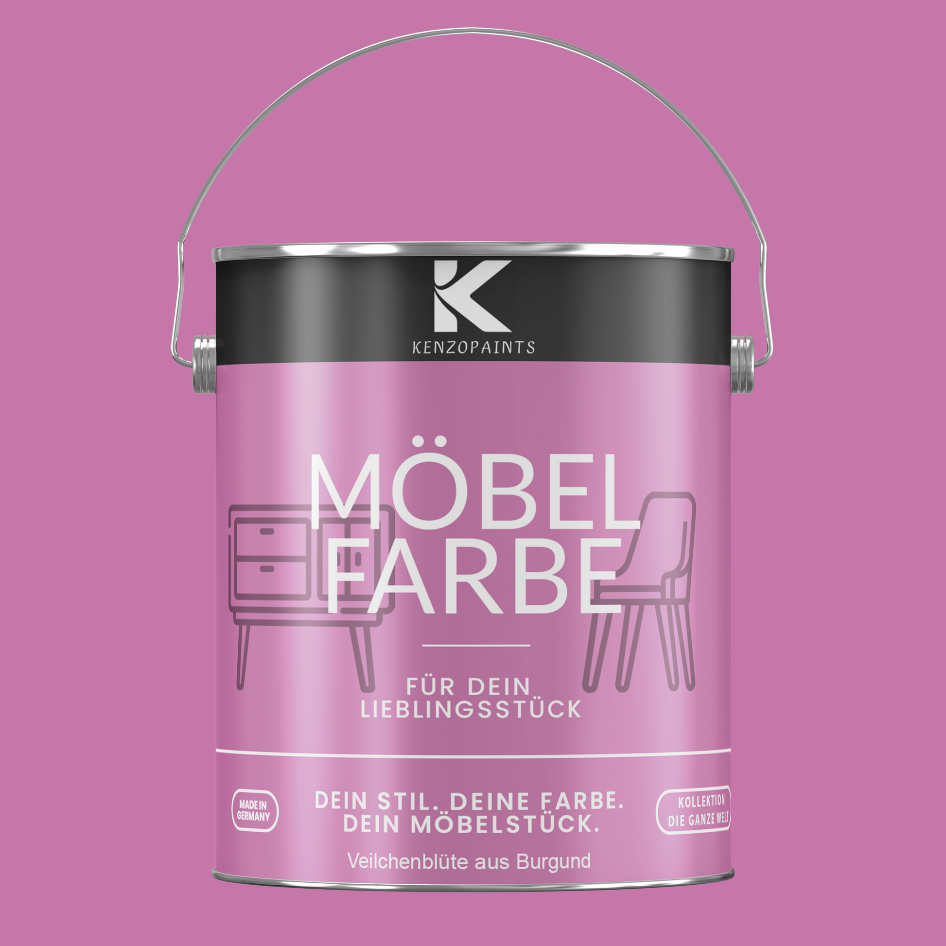 Kenzopaints Möbelfarbe - Veilchenblüte aus Burgund