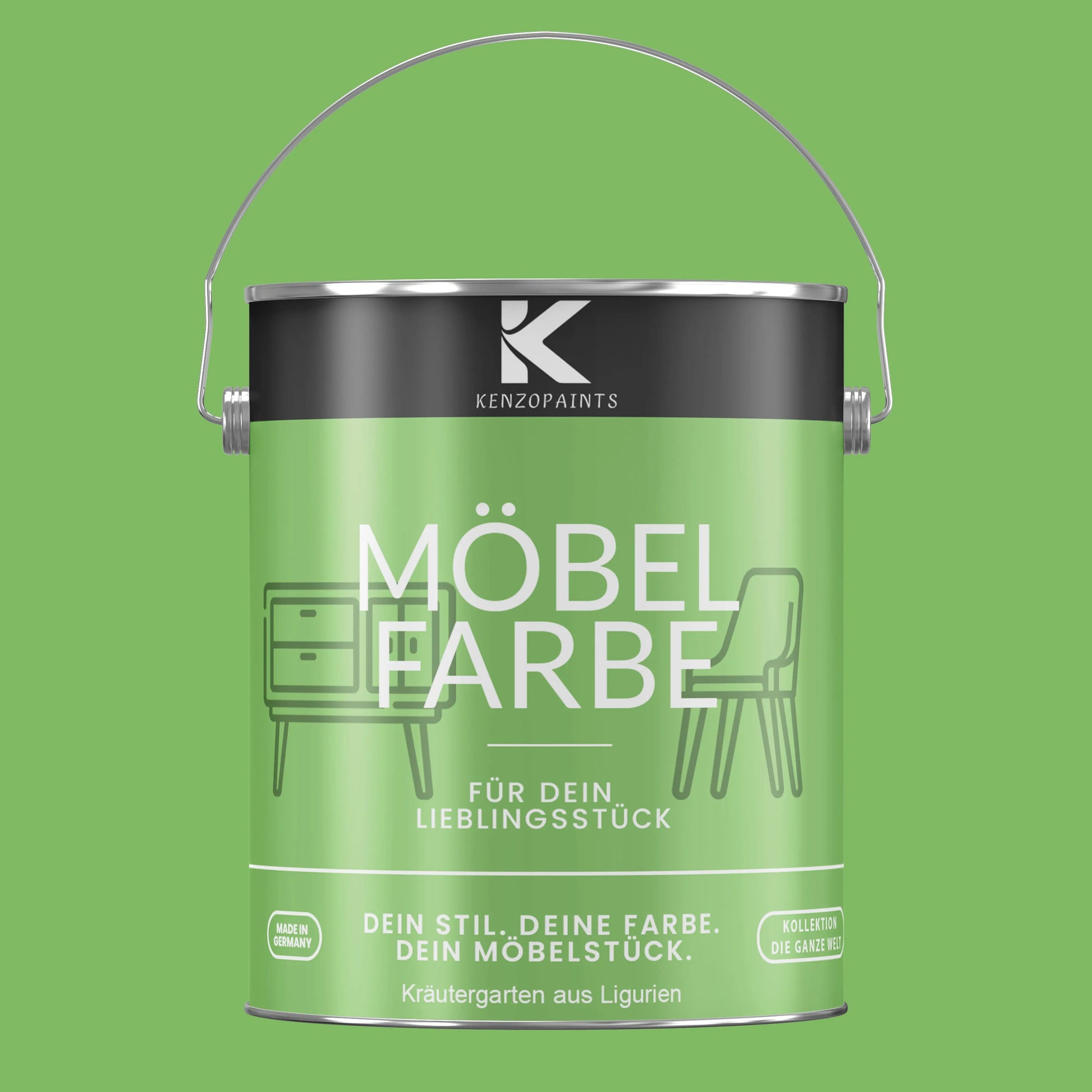 Kenzopaints Möbelfarbe - Kräutergarten aus Ligurien