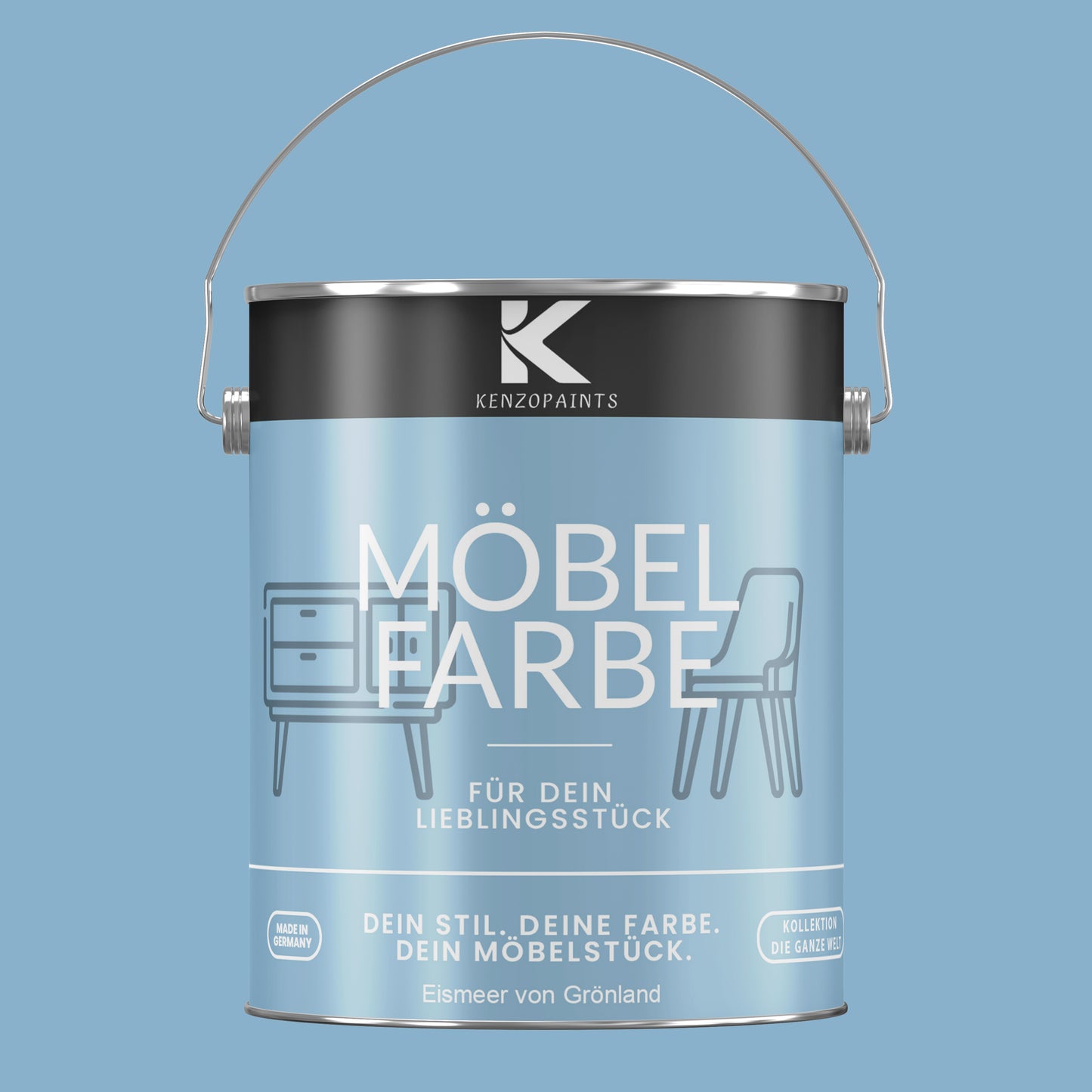 Kenzopaints Möbelfarbe - Eismeer von Grönland