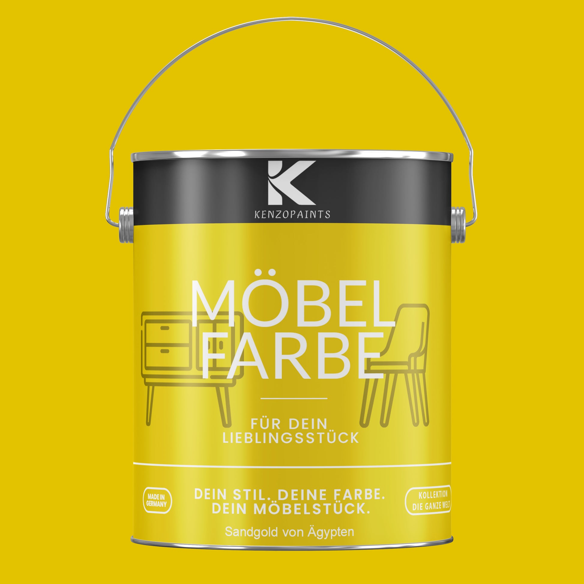 Kenzopaints Möbelfarbe - Sandgold von Ägypten