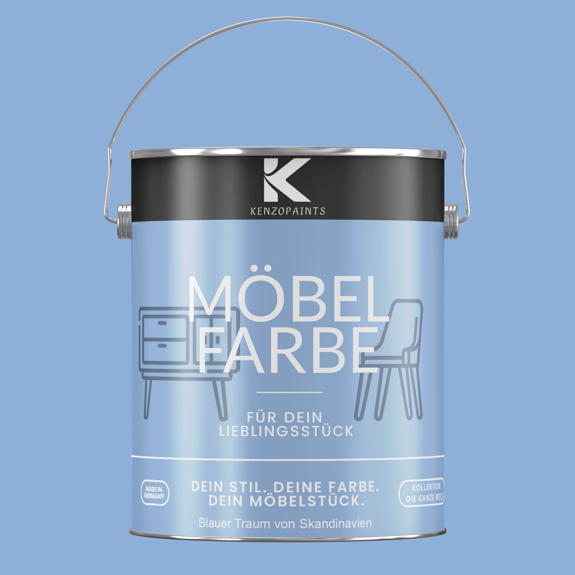 Kenzopaints Möbelfarbe - Blauer Traum von Skandinavien