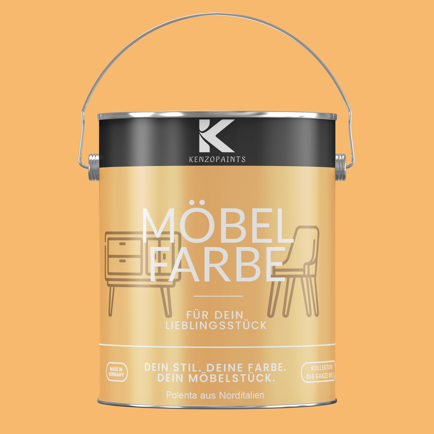 Kenzopaints Möbelfarbe - Polenta aus Norditalien
