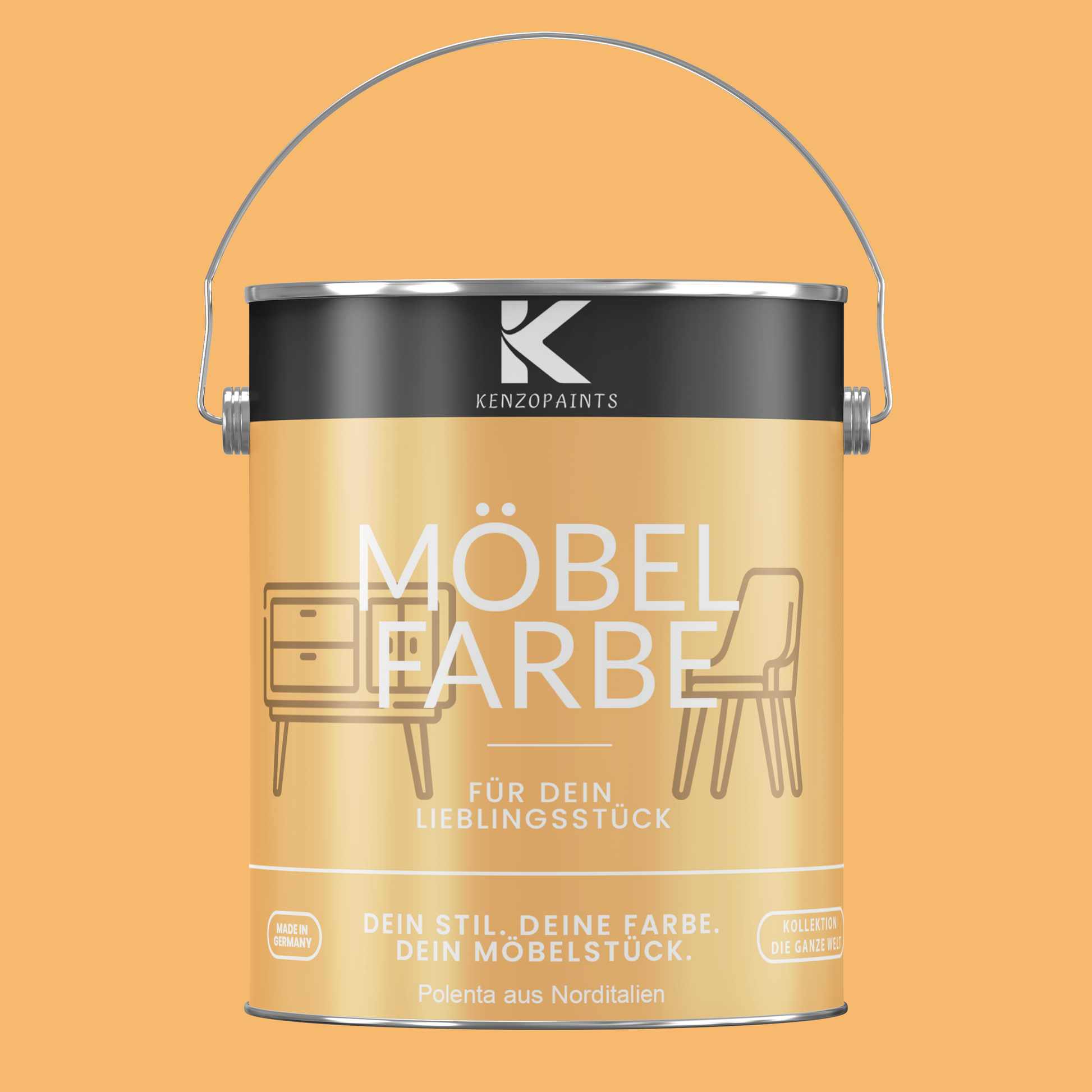 Kenzopaints Möbelfarbe - Polenta aus Norditalien