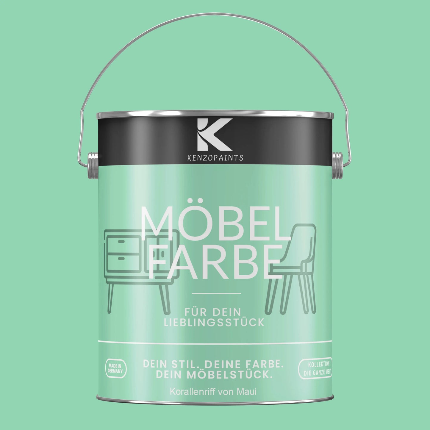 Kenzopaints Möbelfarbe - Korallenriff von Maui