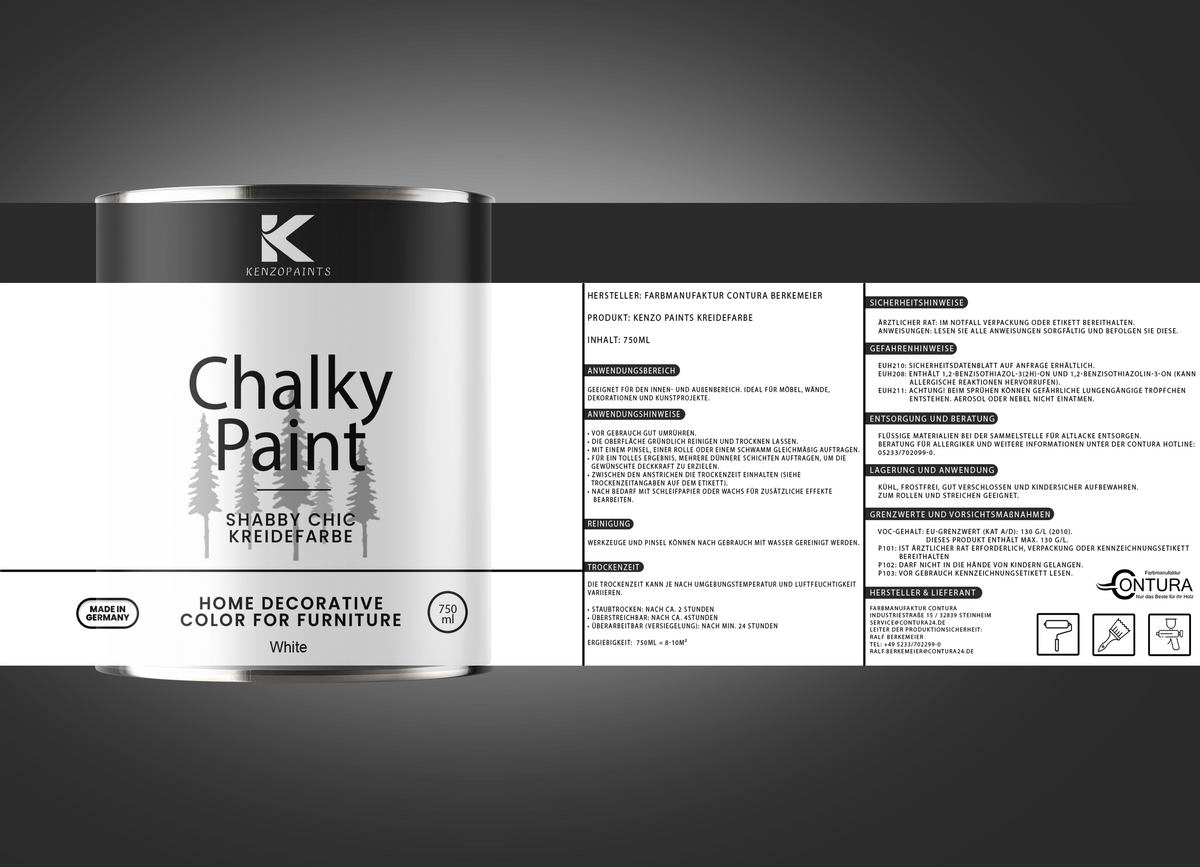Kenzopaints Chalky Paint - White