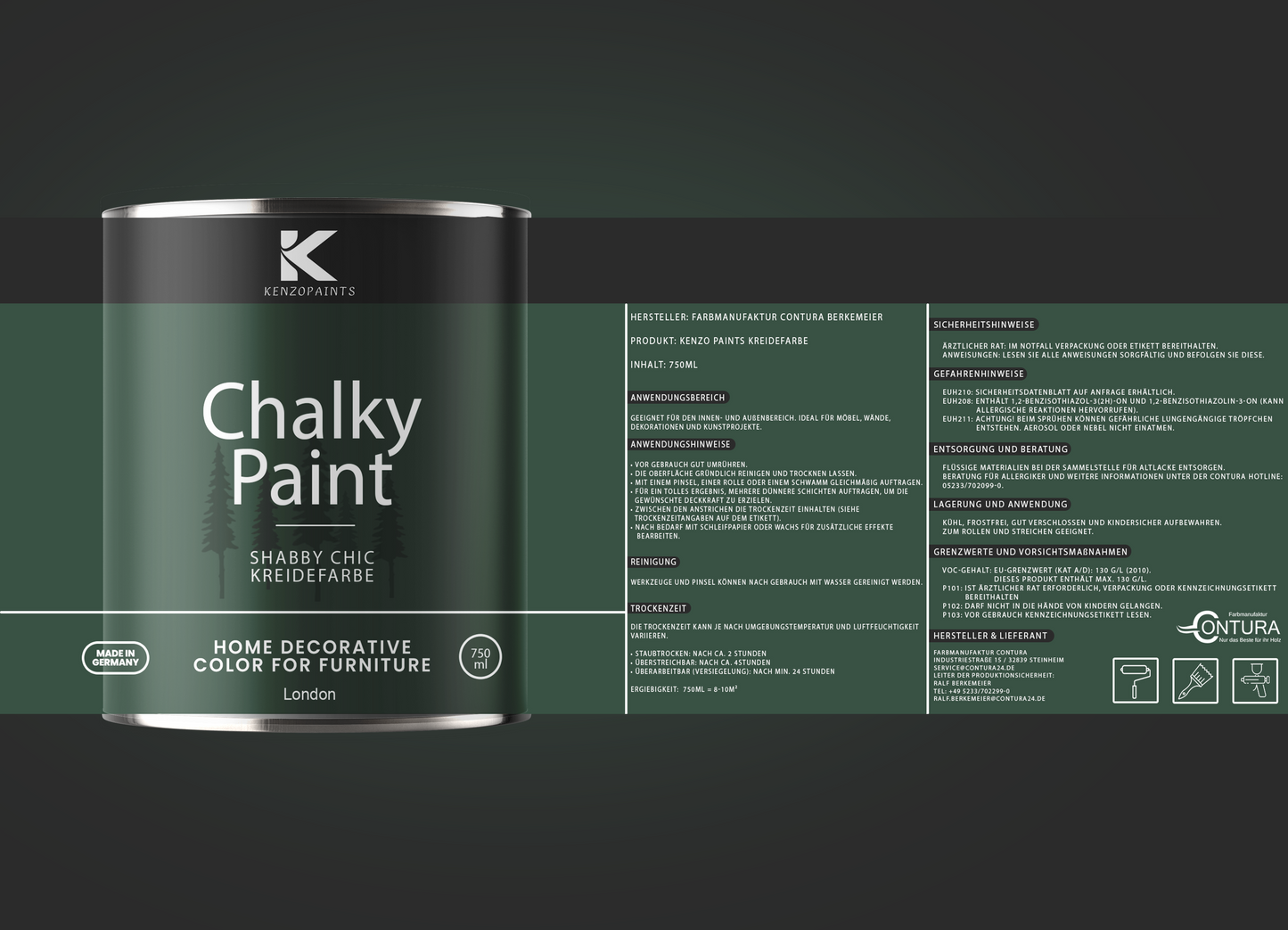 Kenzopaints Chalky Paint - London