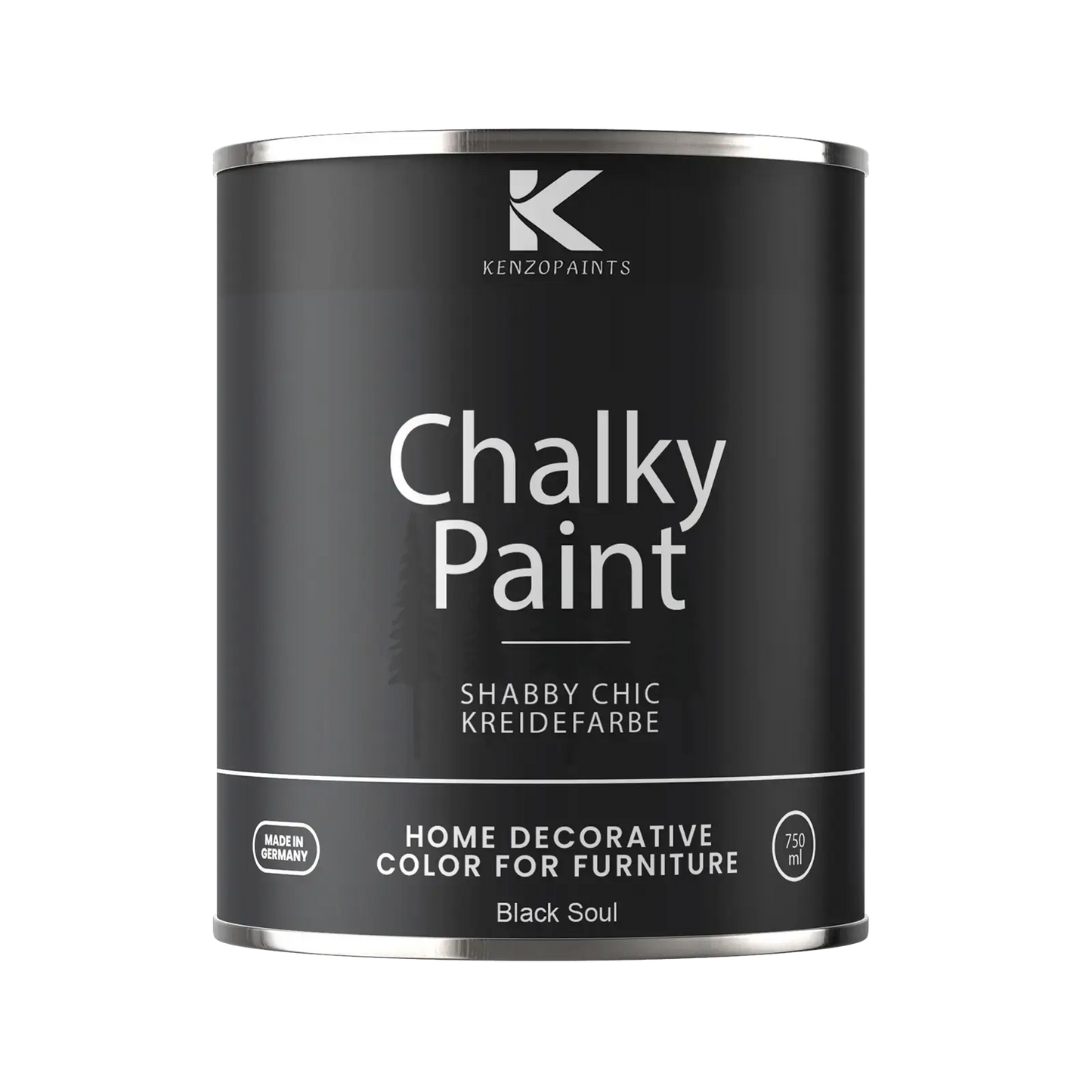 Kenzopaints Chalky Paint - Black Soul