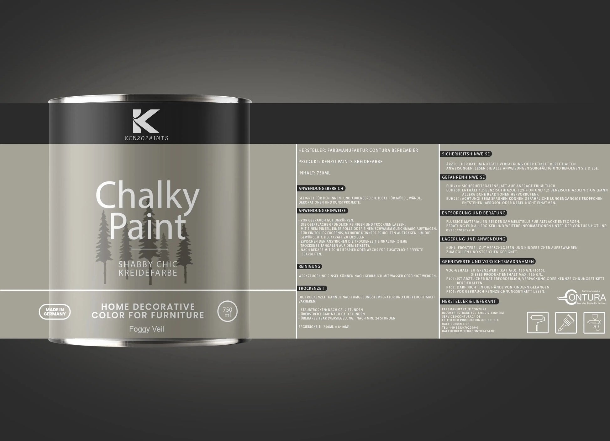 Kenzopaints Chalky Paint - Foggy Veil