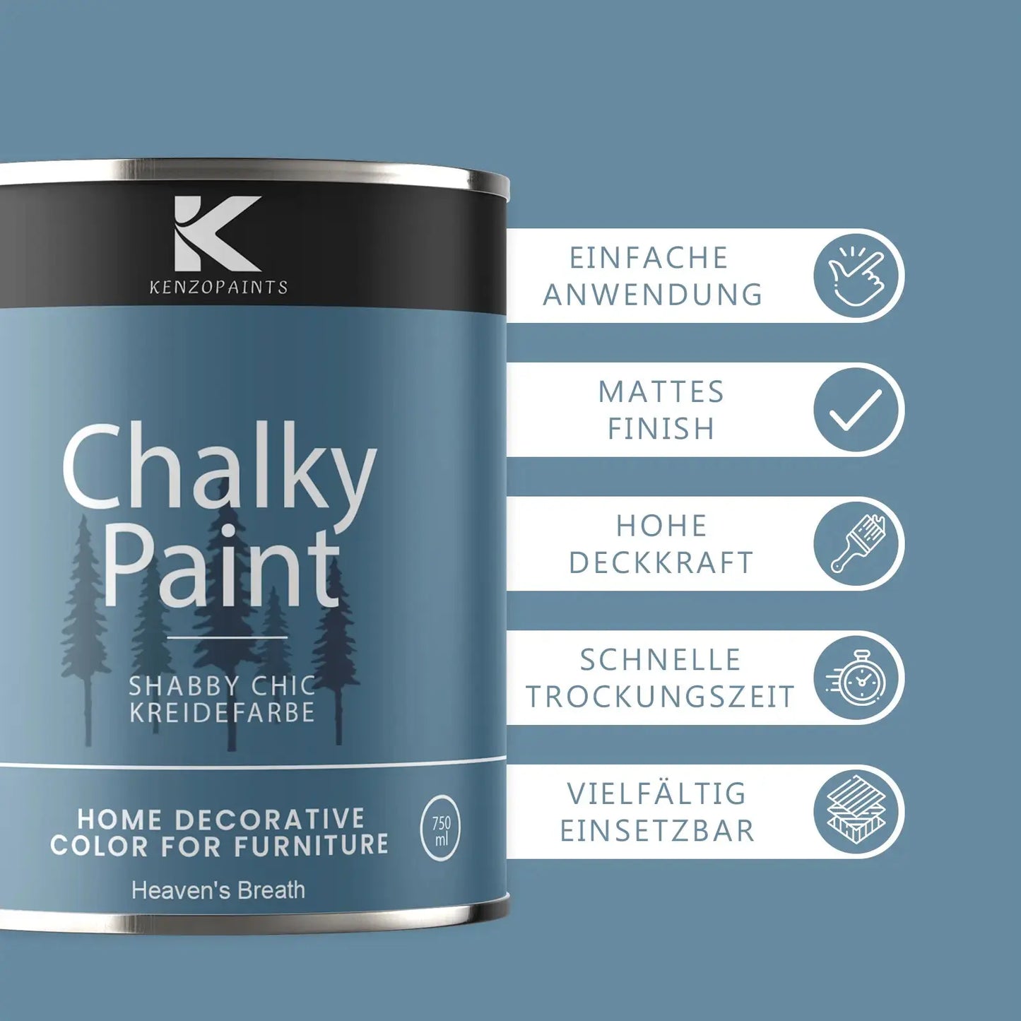 Kenzopaints Chalky Paint - Heaven`s Breath
