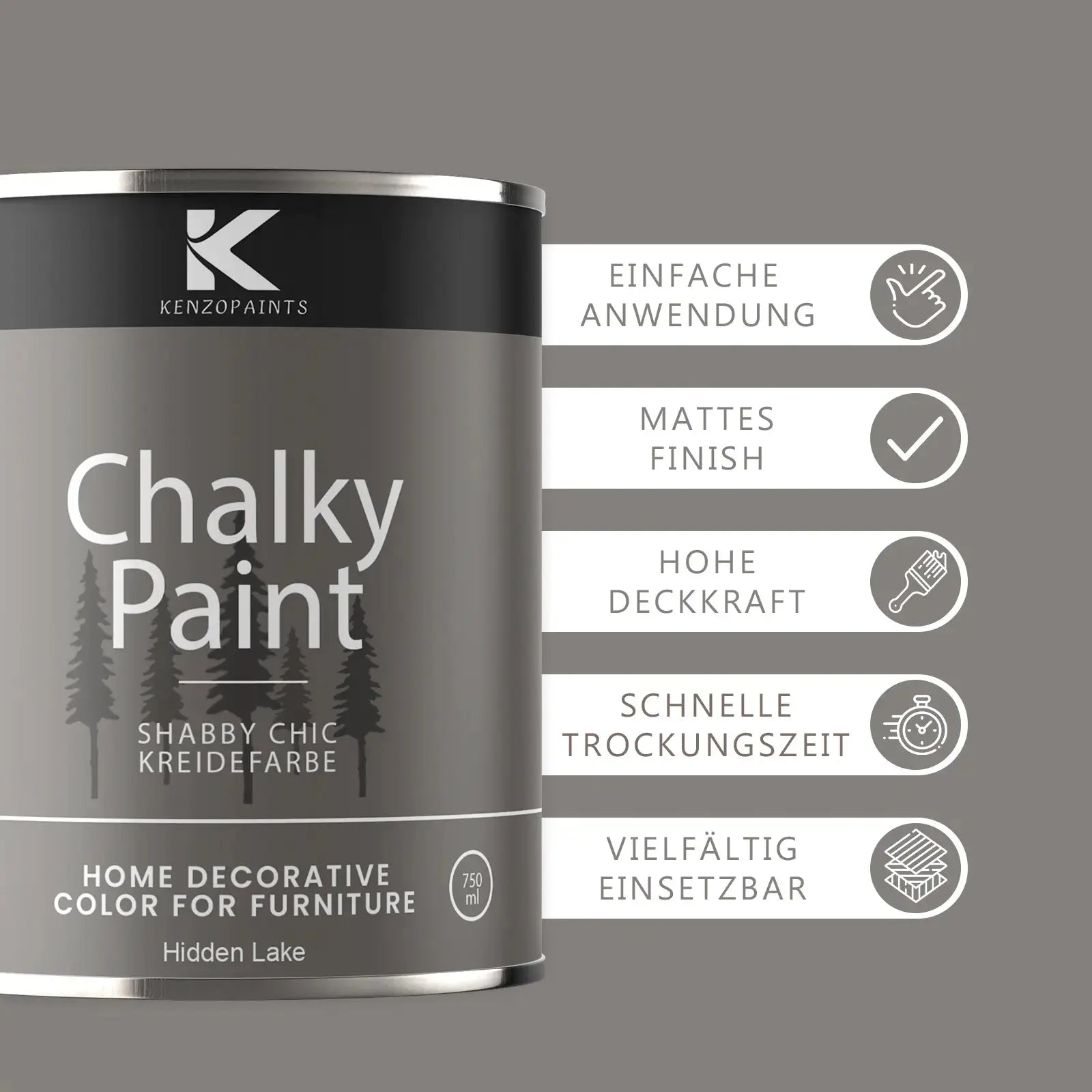 Kenzopaints Chalky Paint - Hidden Lake