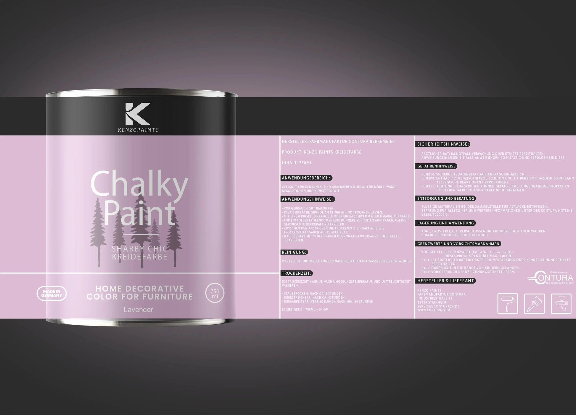 Kenzopaints Chalky Paint - Lavender