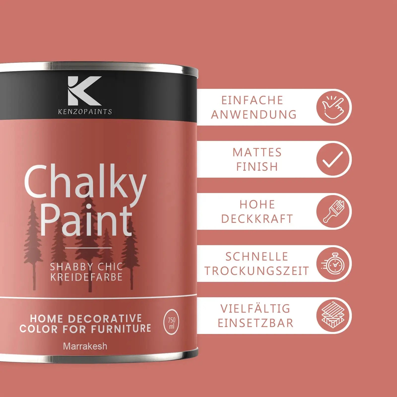 Kenzopaints Chalky Paint - Marrakesh