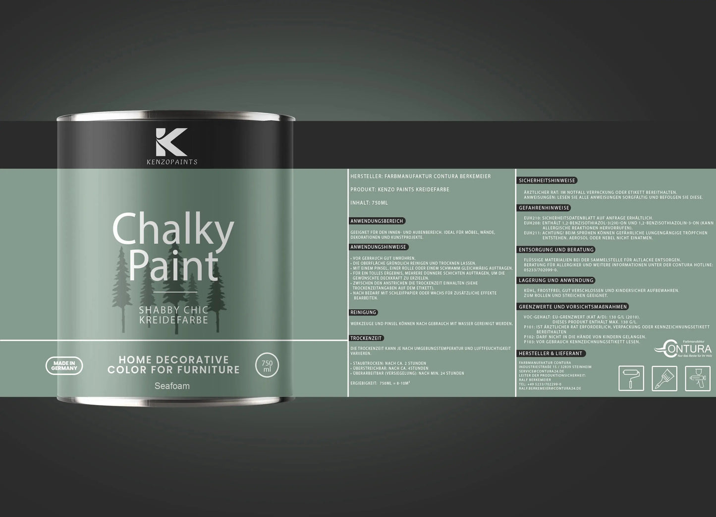 Kenzopaints Chalky Paint - Seafoam