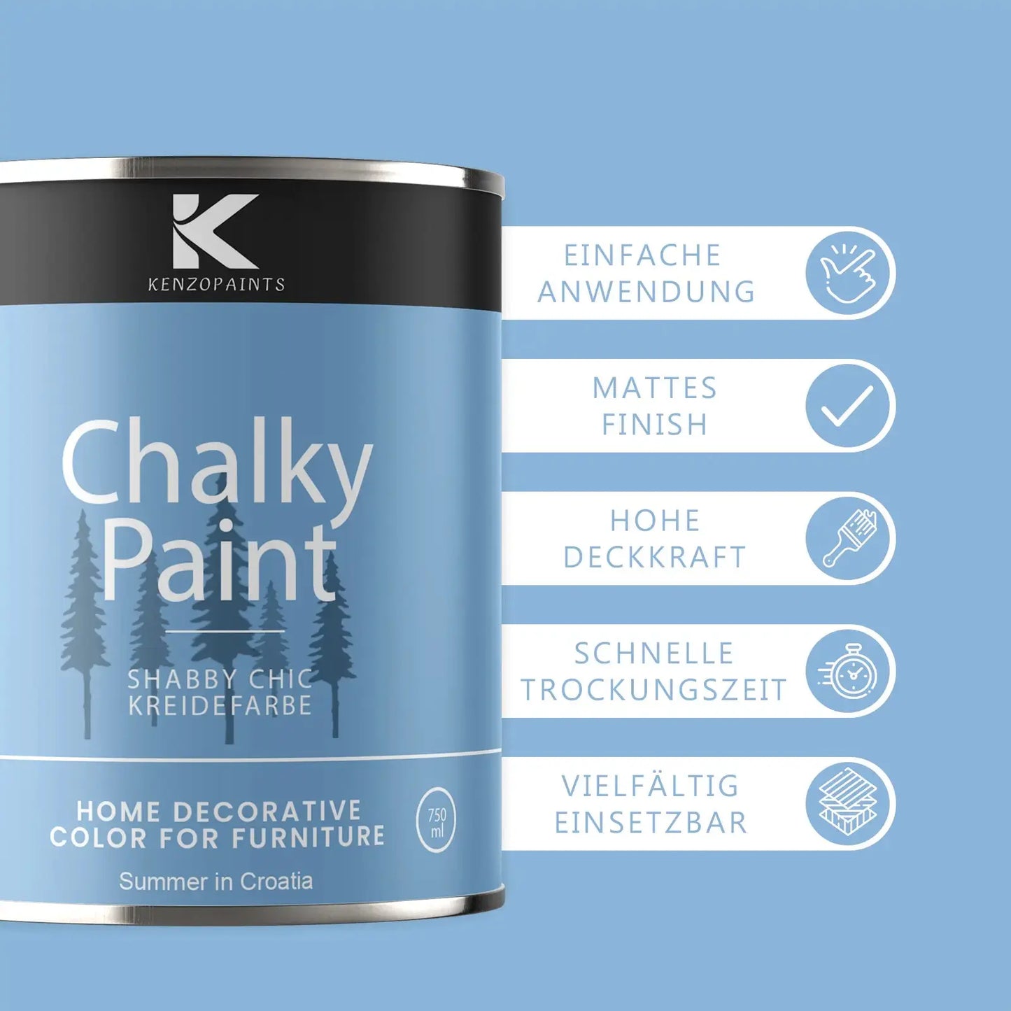 Kenzopaints Chalky Paint - Summer in Croatia