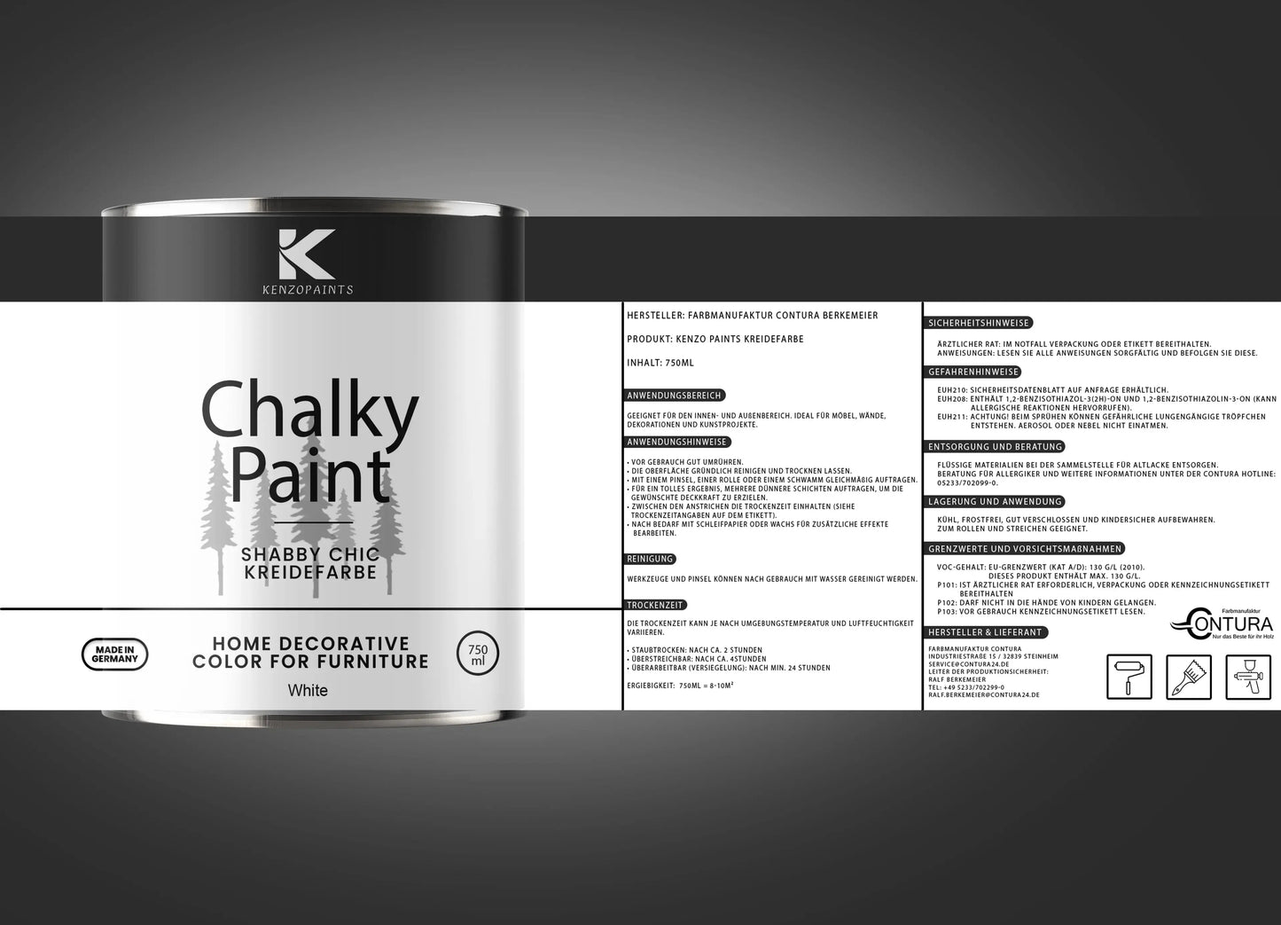 Kenzopaints Chalky Paint - White