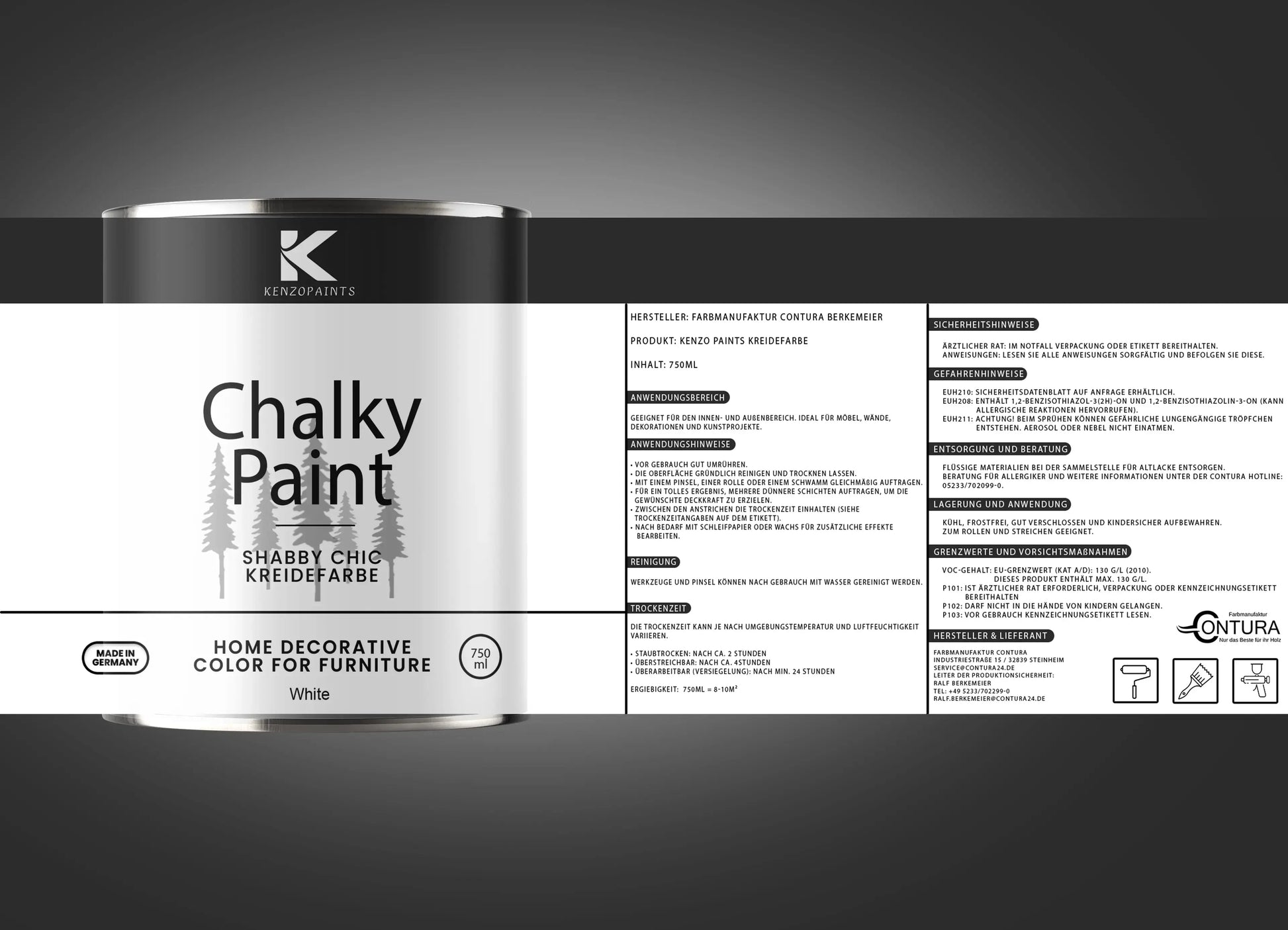 Kenzopaints Chalky Paint - White