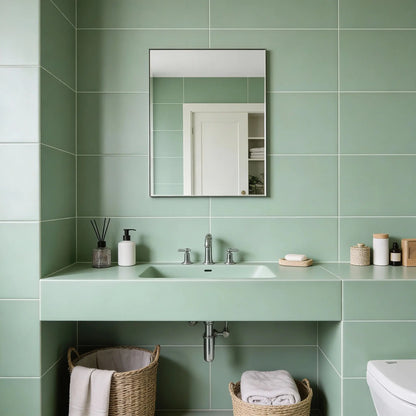 Kenzopaints Fliesenlack Fliesenfarbe - Blassgrün (RAL 6021) Kenzopaints