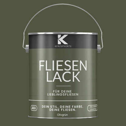 Kenzopaints Fliesenlack Fliesenfarbe - Olivgrün (RAL 6003) Kenzopaints