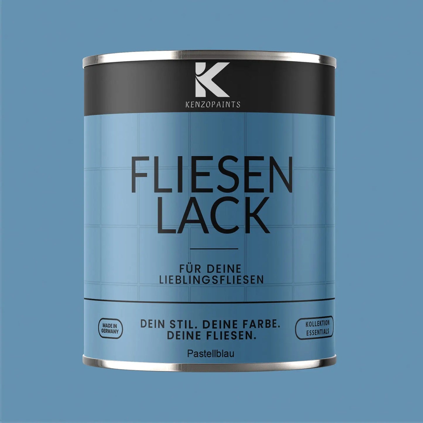 Kenzopaints Fliesenlack Fliesenfarbe - Pastellblau (RAL 5024) Kenzopaints