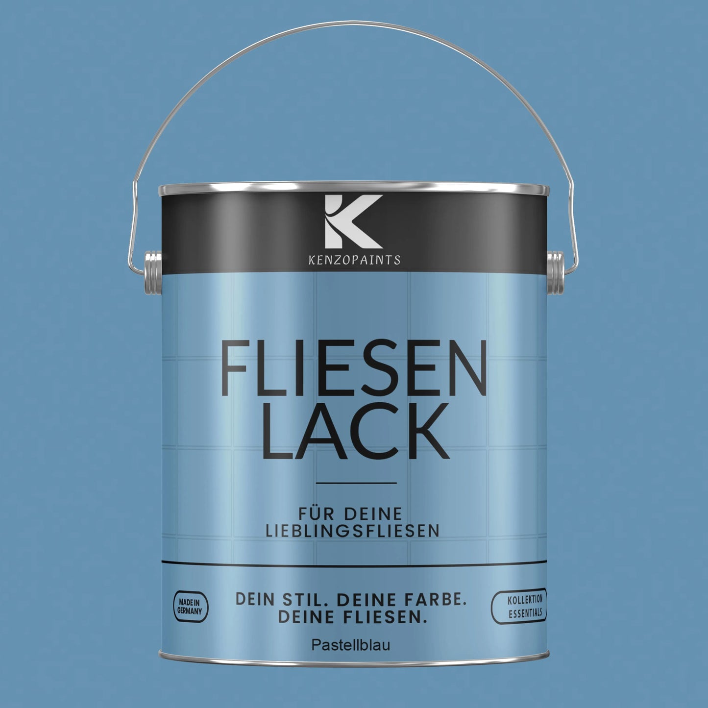 Kenzopaints Fliesenlack Fliesenfarbe - Pastellblau (RAL 5024) Kenzopaints