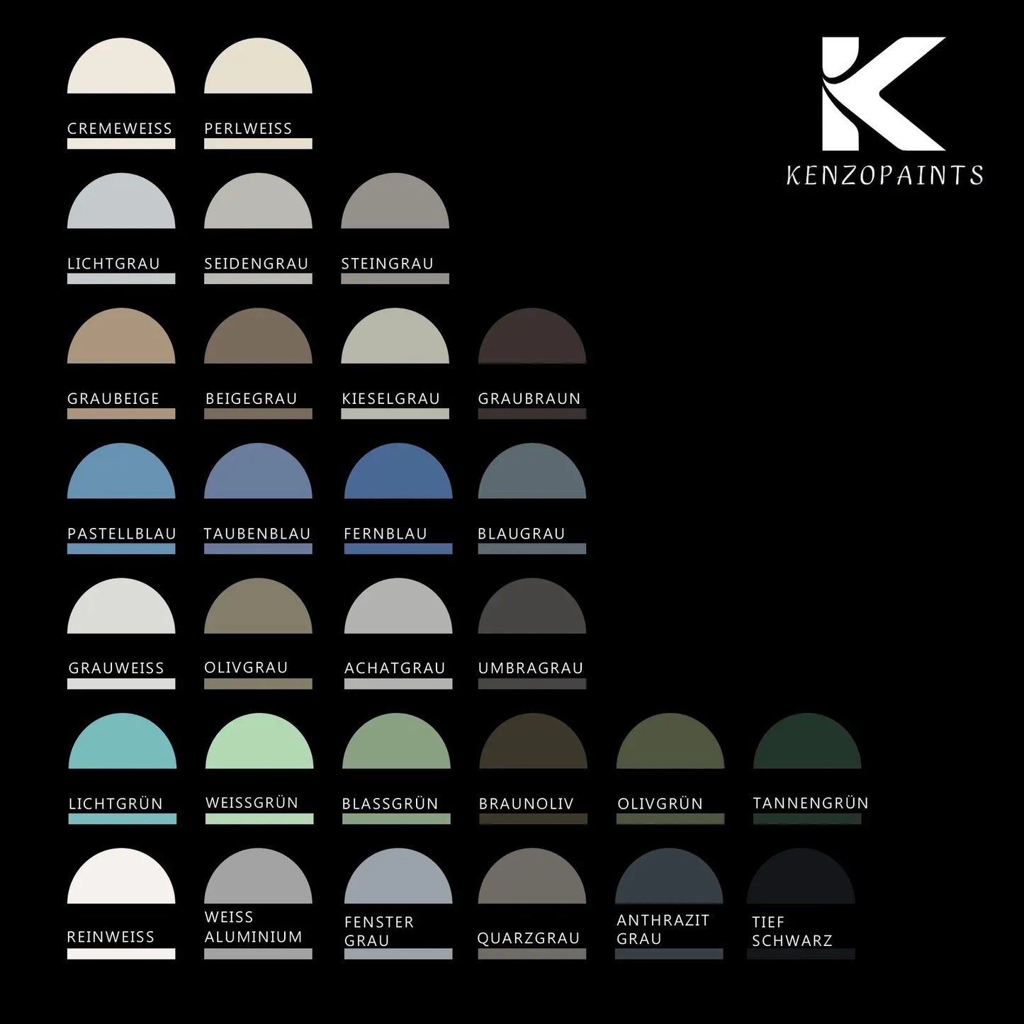 Kenzopaints Fliesenlack Fliesenfarbe - Lichtgrau (RAL 7035) Kenzopaints