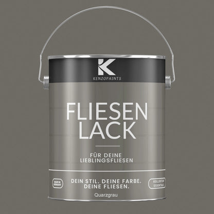 Kenzopaints Fliesenlack Fliesenfarbe - Quarzgrau (RAL 7039) Kenzopaints