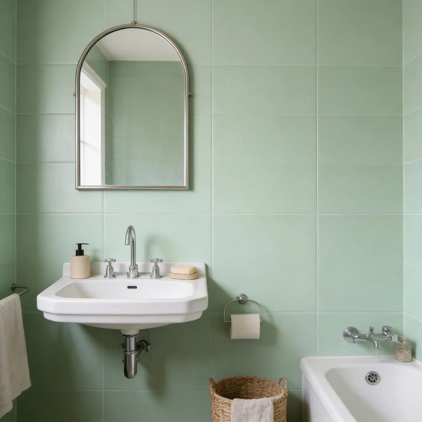 Kenzopaints Fliesenlack Fliesenfarbe - Weißgrün (RAL 6019) Kenzopaints