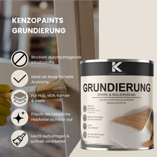 Kenzopaints Grundierung Sperrgrund Isoliergrund für Holz, MDF & Möbel Kenzopaints