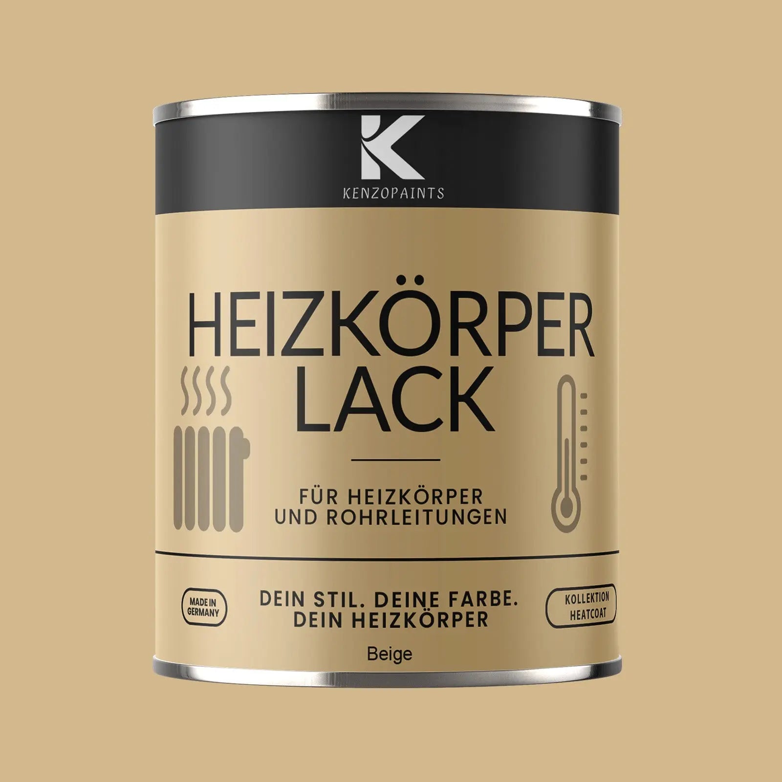 Kenzopaints Heizkörperlack Heizungslack - Beige (RAL 1001) - Kenzopaints
