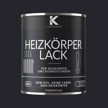 Kenzopaints Heizkörperlack Heizungslack - Graphitschwarz (RAL 9011) - Kenzopaints