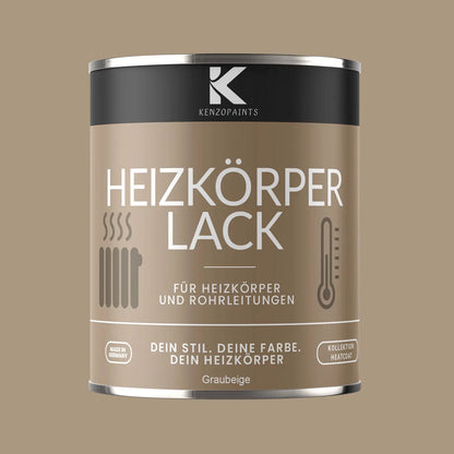 Kenzopaints Heizkörperlack Heizungslack - Graubeige (RAL 1019) - Kenzopaints