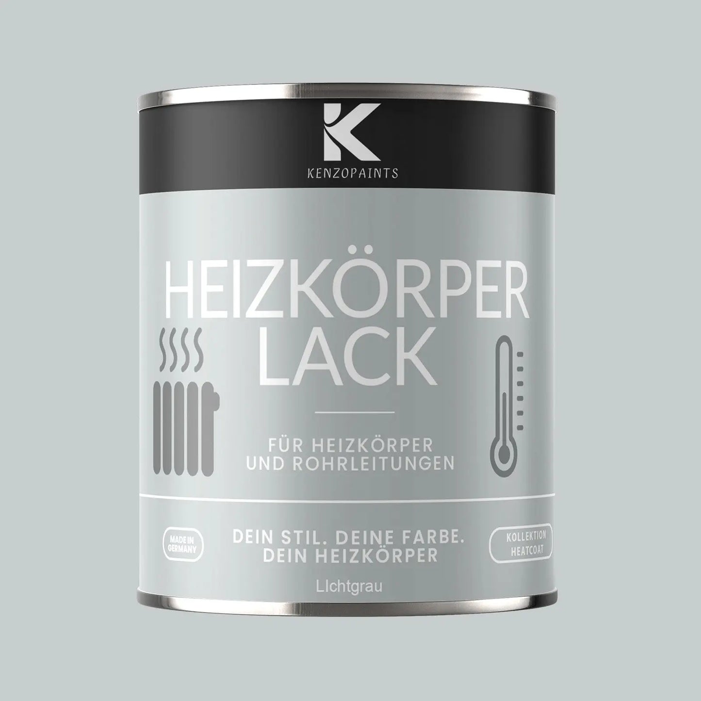 Kenzopaints Heizkörperlack Heizungslack - Lichtgrau (RAL 7035) - Kenzopaints