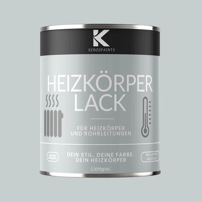 Kenzopaints Heizkörperlack Heizungslack - Lichtgrau (RAL 7035) - Kenzopaints