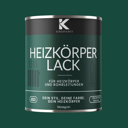 Kenzopaints Heizkörperlack Heizungslack - Moosgrün (RAL 6005) - Kenzopaints