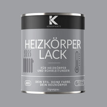 Kenzopaints Heizkörperlack Heizungslack - Signalgrau (RAL 7004) - Kenzopaints