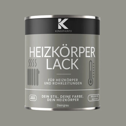 Kenzopaints Heizkörperlack Heizungslack - Steingrau (RAL 7030) - Kenzopaints