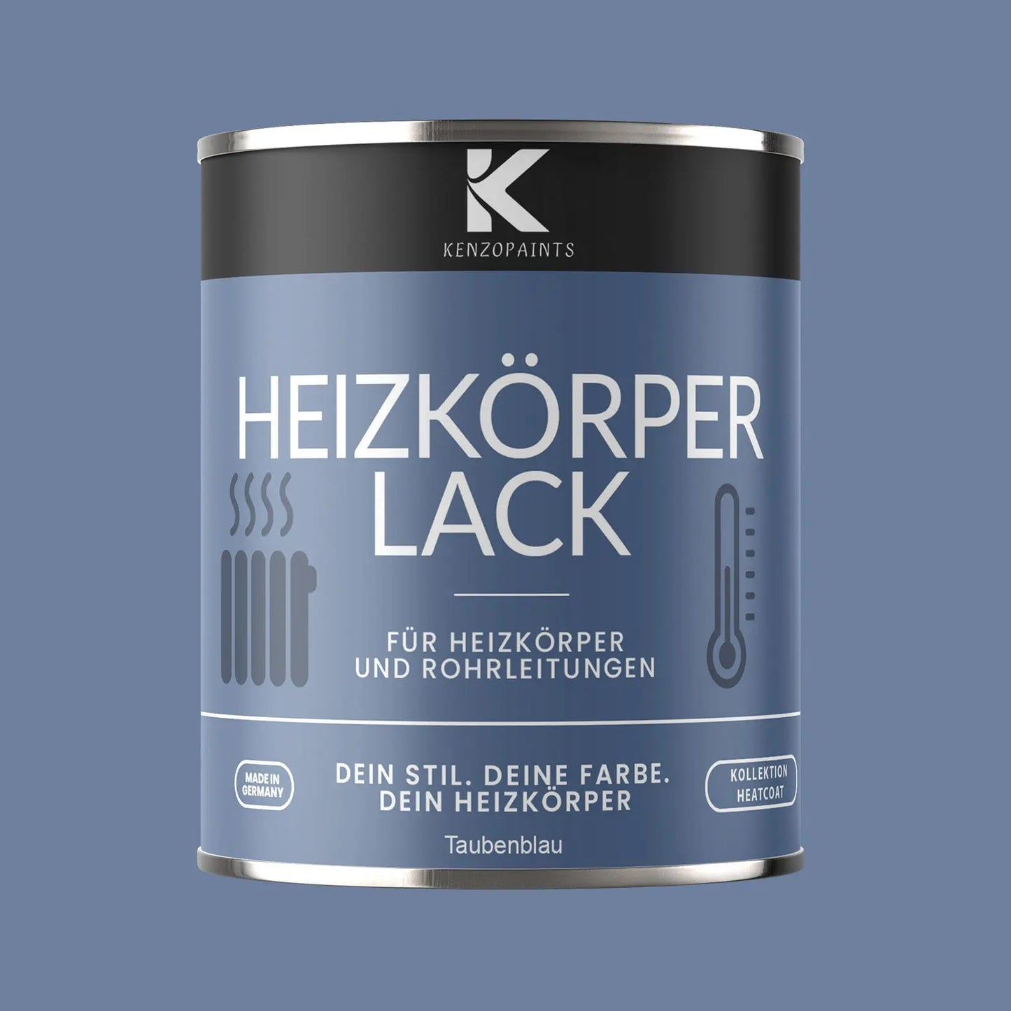 Kenzopaints Heizkörperlack Heizungslack - Taubenblau (RAL 5014) - Kenzopaints