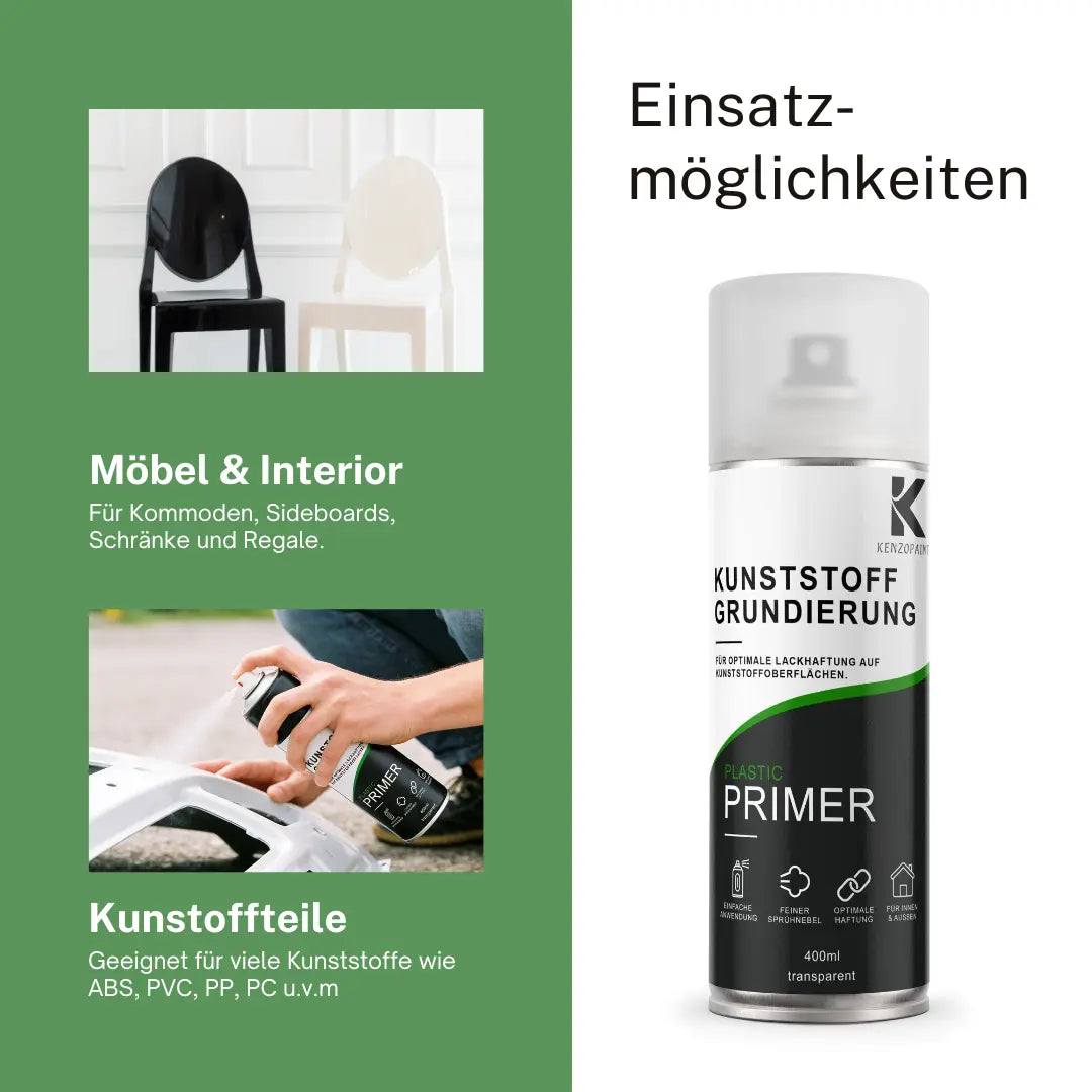 Kenzopaints Kunststoff-Grundierung Primer 400ml Transparent Kenzopaints