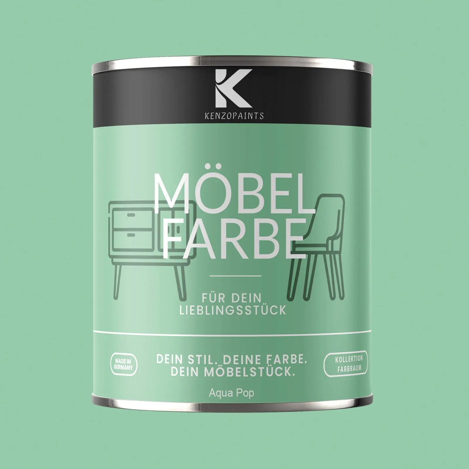 Kenzopaints Möbelfarbe - Aqua Pop Kenzopaints